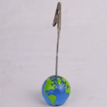 Memo holder in earth shape images