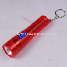 Plastic torch with key ring images