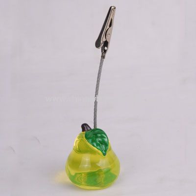 Memo holder in pear shape