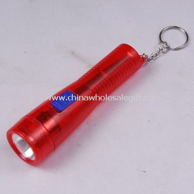 Plastic torch with key ring