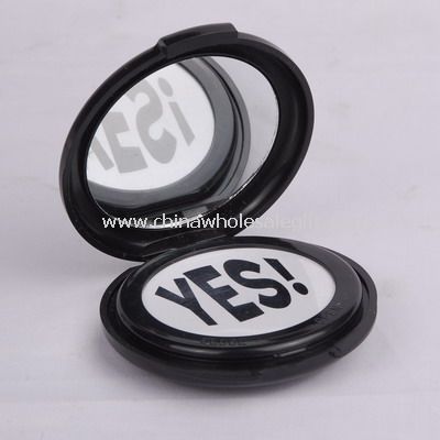 Cosmetic mirror with whistle