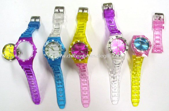 moyeu du carter tête changeable montre et bracelets de montre en plastique