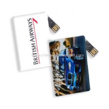 Tournez la carte de crédit USB Flash Drive images