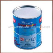 Paper tube with tin lid and tin base images
