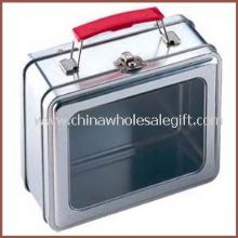 Tin Lunch Box With PVC/PET window on lid images
