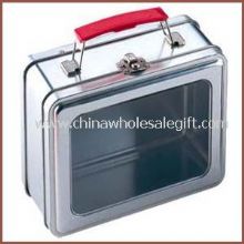 Tin Lunch Box Mit PVC / PET-Fenster auf dem Deckel images