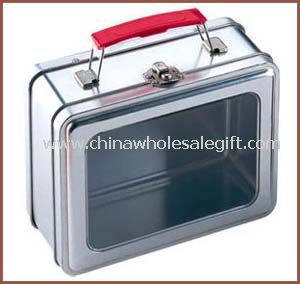 Tin Lunch Box With PVC/PET window on lid