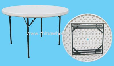 4-Foot Round Folding Table