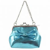 Metallic PVC Chained Frame Bag images