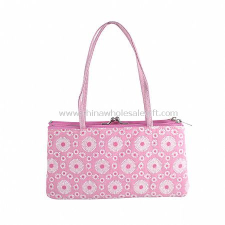 Sparkling Circular Pattern Polyester Frame Bag