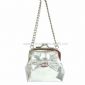 Metallic PVC Chained Frame Bag with Crocodile PVC Bow small picture