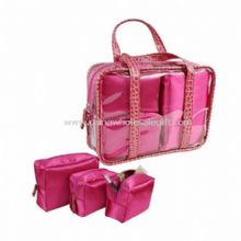 Polyester Satin Cosmetic Bag Set images