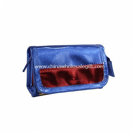 Metallisk PVC kosmetiske Bag