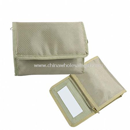 Polyester Cosmetic Bag with Mirror