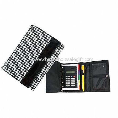 Polyester Jacquard Organiser with Pen, Refill Pages, Caculator