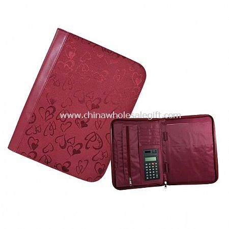 Polyester Jacquard Portfolio with Calculator