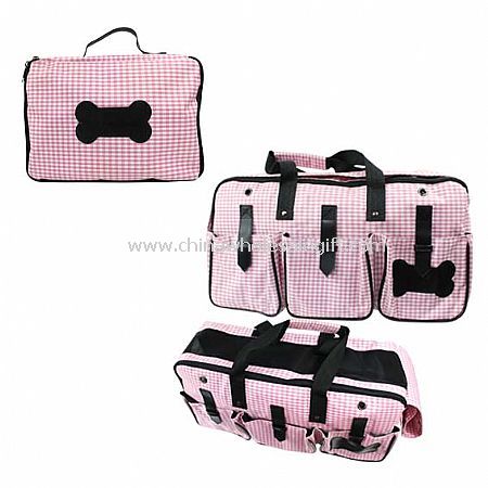 Poliester Pets Carrying Case dengan menangani