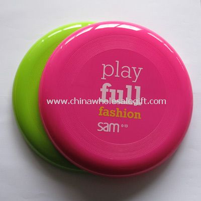 Fargerike plast frisbee