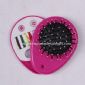 Cosmetic mirror with brush and sewing kit small picture