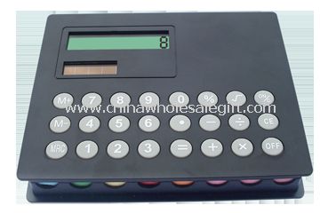 Calculator with notepaper