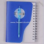 Spiral notebook with pen images