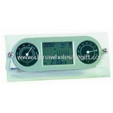 LCD ALARM CLOCK WITH CALENDAR and THERMOMETER images