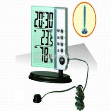 LCD ALARM CLOCK with INDOOR AND OUTDOOR THERMOMETER images