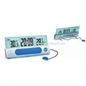 LCD jam dengan INDOOR & OUTDOOR THERMOMETER images
