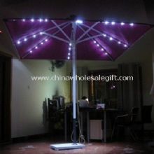Solar del paraguas de aluminio con luces LED images
