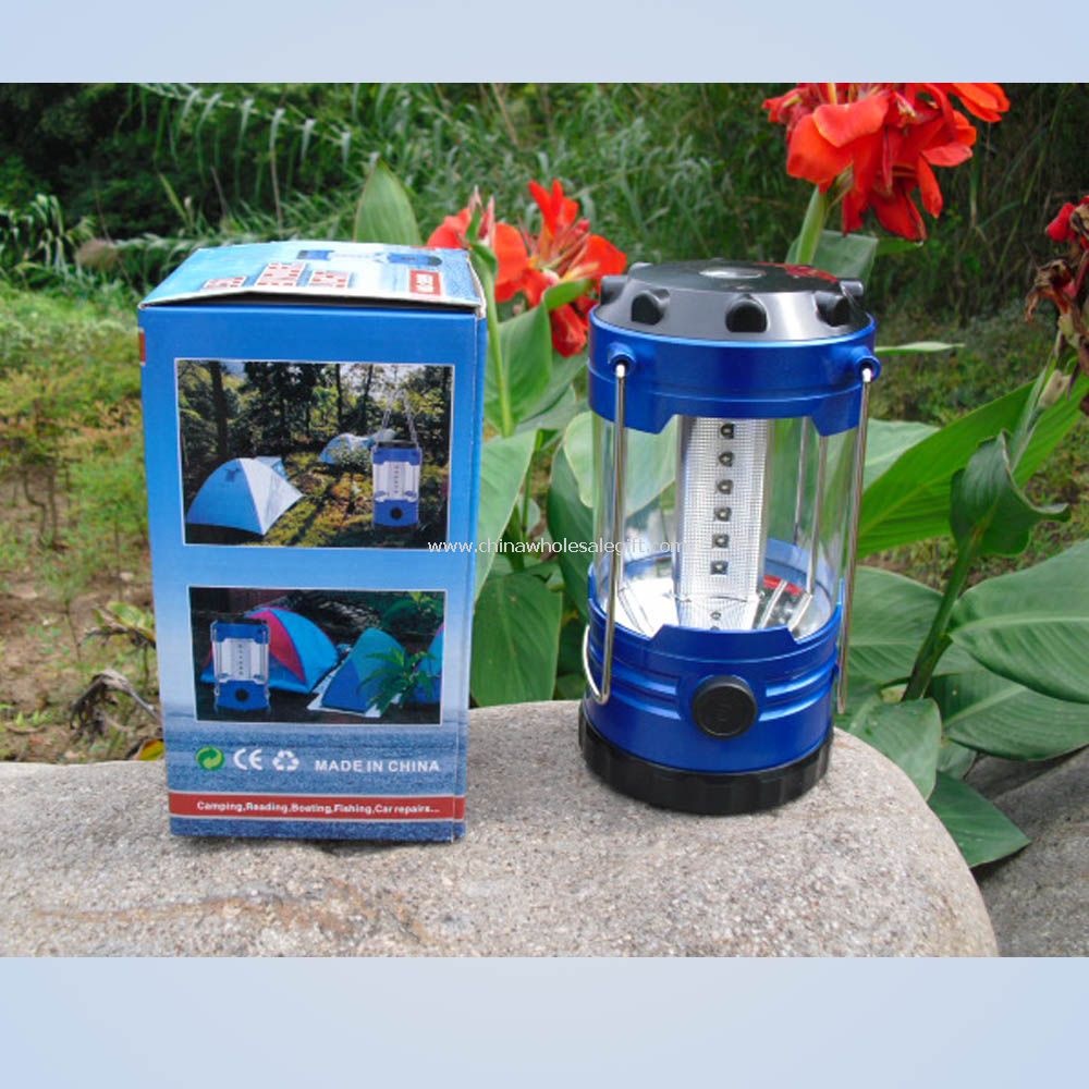 LED Camping Lantern powered by batteries