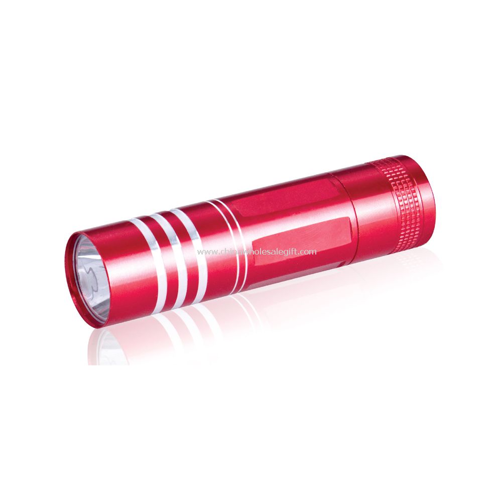 0,5 W rød LED lommelygte