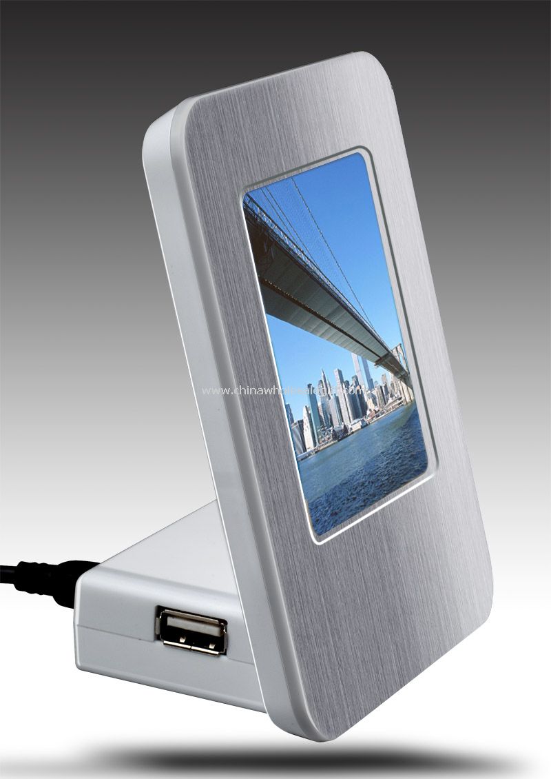 usb hub with metal photo frame