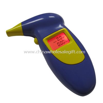 Digital Alcohol Tester with red light backgroud