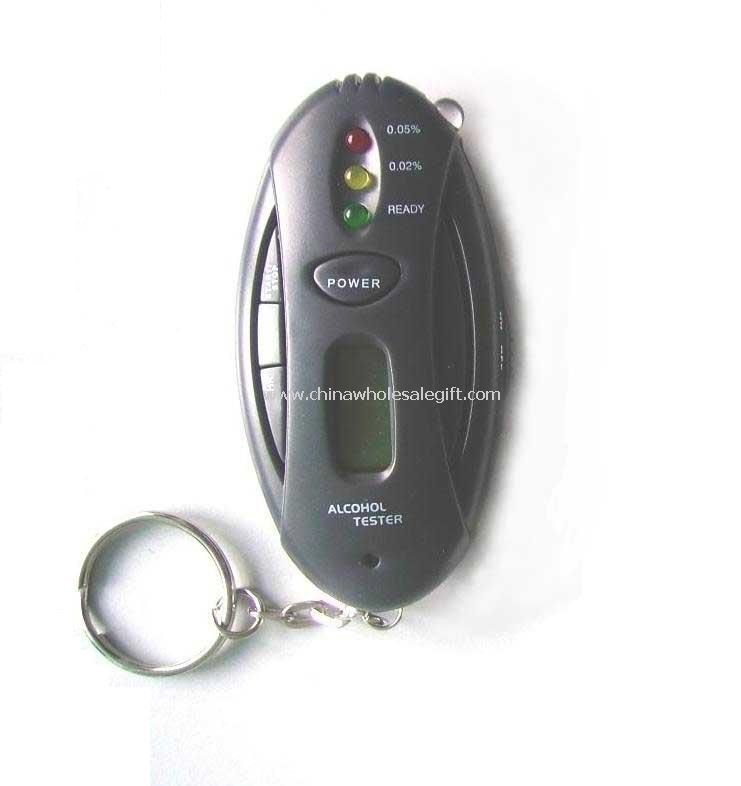 Schlüsselbund Alkohol Tester mit Taschenlampe