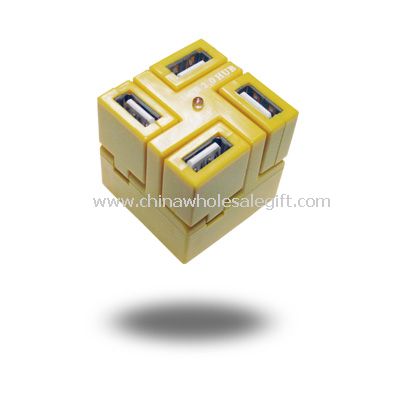 Поворотный USB 2.0 4-портовый концентратор