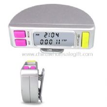 Belt Clip Pedometer with Clock images