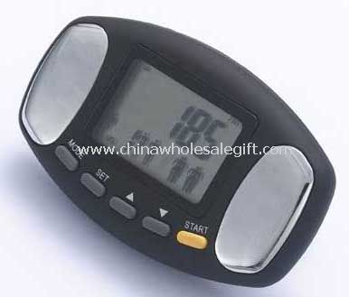 pedometer with fat analyzers