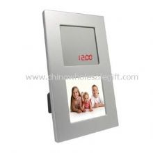 LED Mirror Clock with Photo Frame images