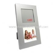 LED Mirror Clock with Photo Frame images