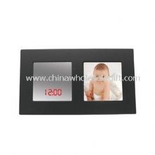 Cadre de photo et horloge LED miroir images