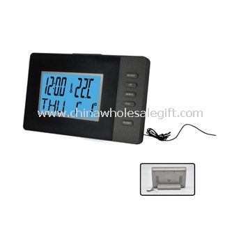 LCD Alarm Clock With FM Radio