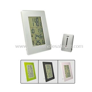 Multifunctional LCD weather station clock