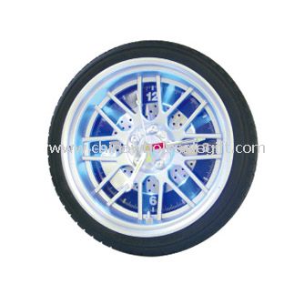 Tyre Wall Clock With LED Light