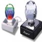 crystal shape USB HUB with colorful light small picture