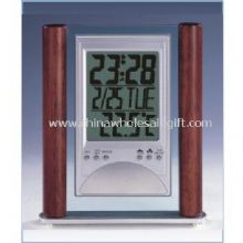 LCD alarma reloj con calendario y termómetro Digital images