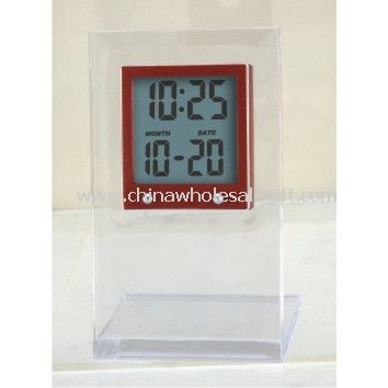 Gjennomsiktig LCD-klokke