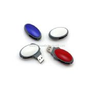 Oval form Swivel USB Flash Drive images