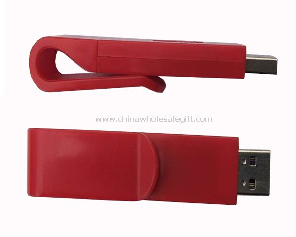 ПВХ кліп USB флеш-диск