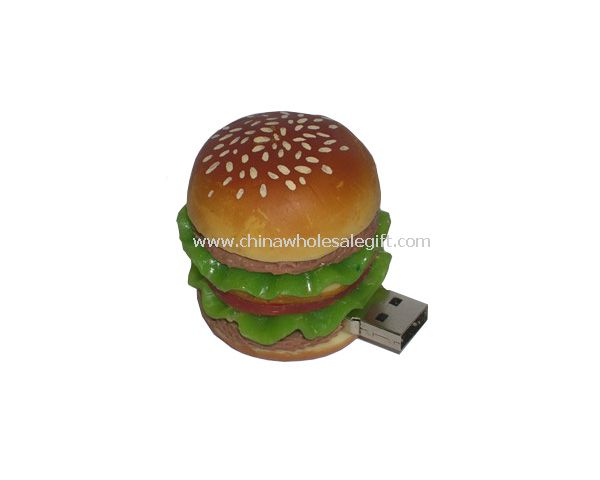 Hamburger USB birden parlamak götürmek