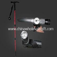 walking stick with led flashlight and compass images